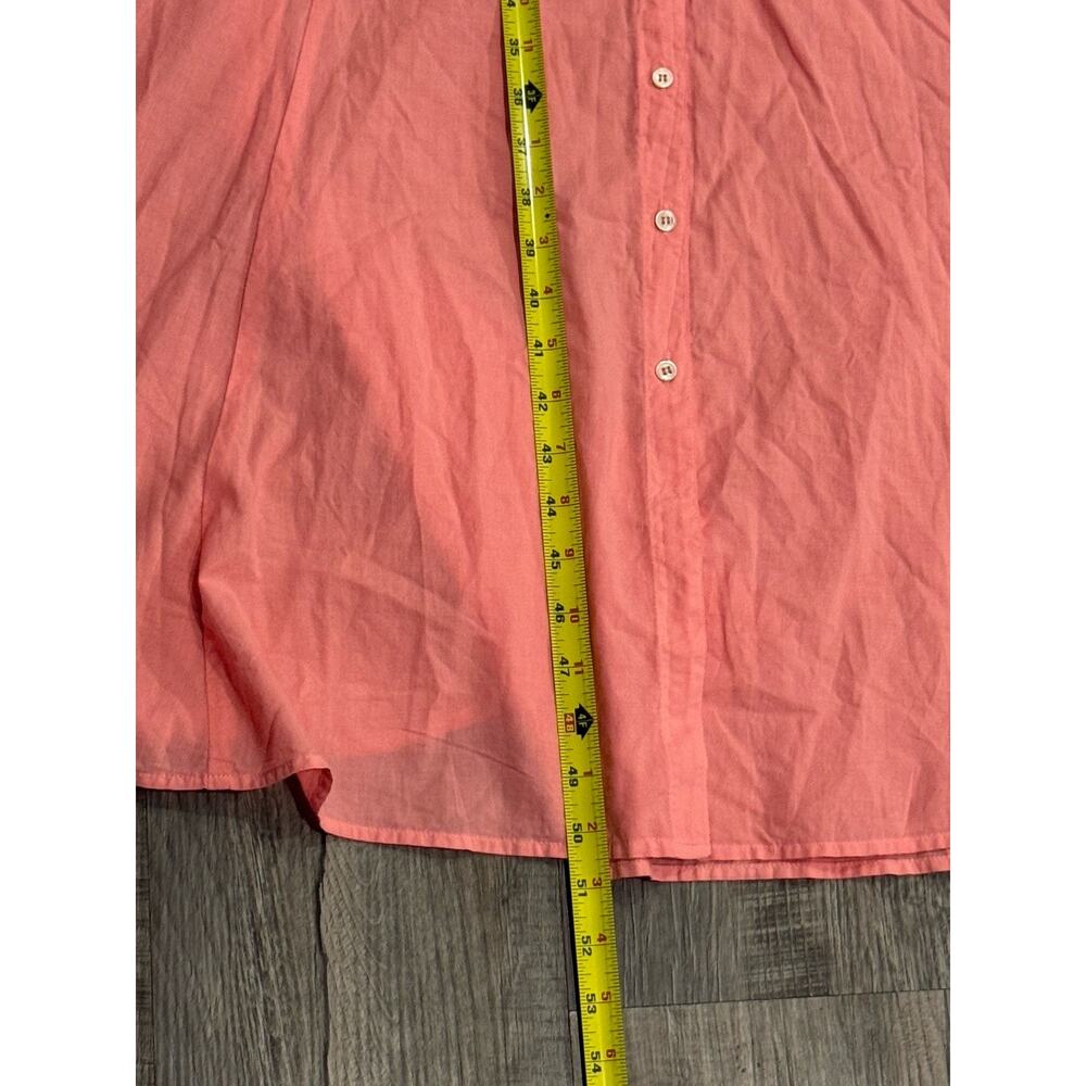 NWT $285 Xirena Dixie Dress Button Front Size Small Hot Coral 100% Cotton - Picture 5 of 8